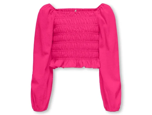 Kids ONLY fuchsia purple puff sleeve top